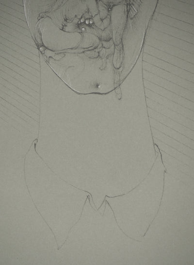 Hans BELLMER : Le regard bleu, Quadrichromie signée