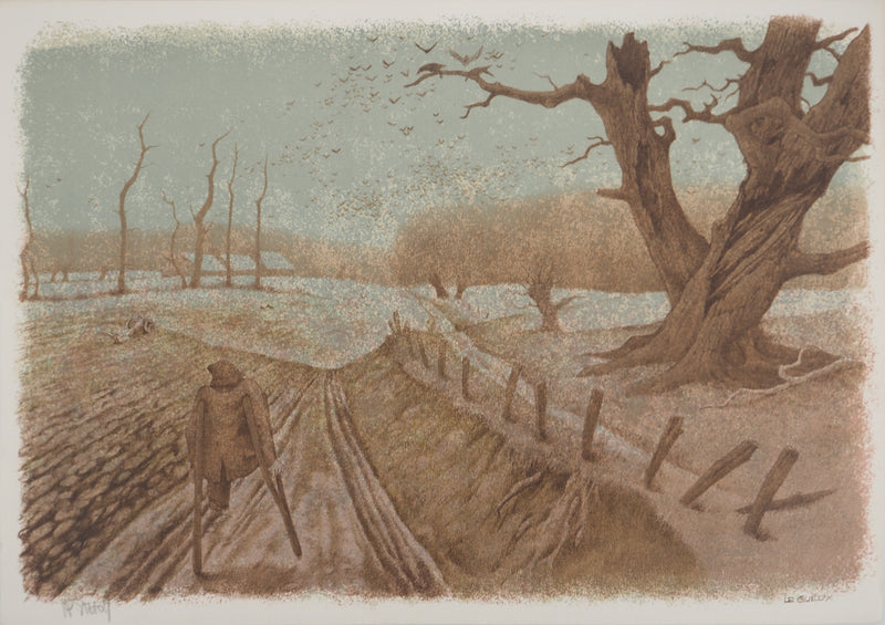 Jean-Pierre STHOLL : Le gueux, Lithographie originale signée