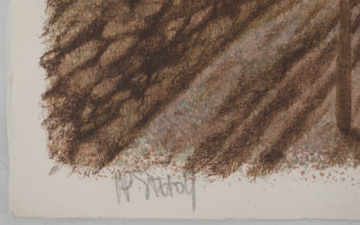 Jean-Pierre STHOLL : Le gueux, Lithographie originale signée