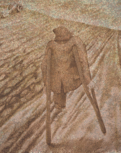 Jean-Pierre STHOLL : Le gueux, Lithographie originale signée