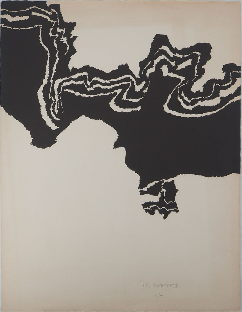 Léon GAUCHEREL: The sea, Original signed engraving