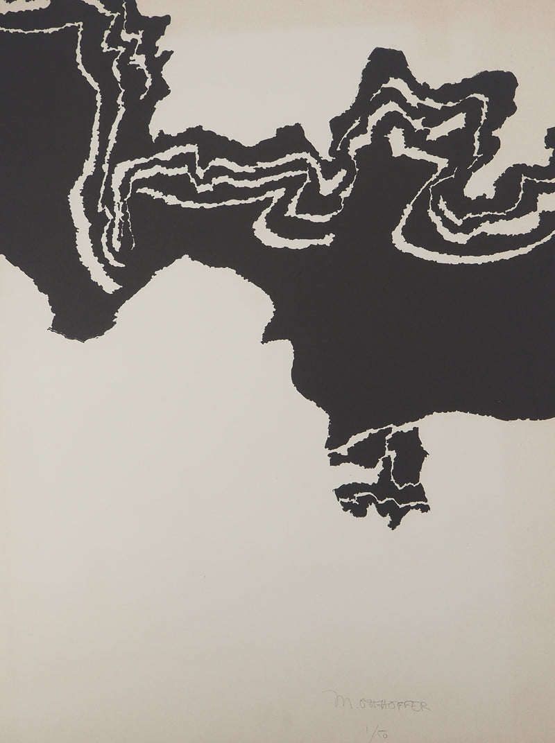 Léon GAUCHEREL: The sea, Original signed engraving