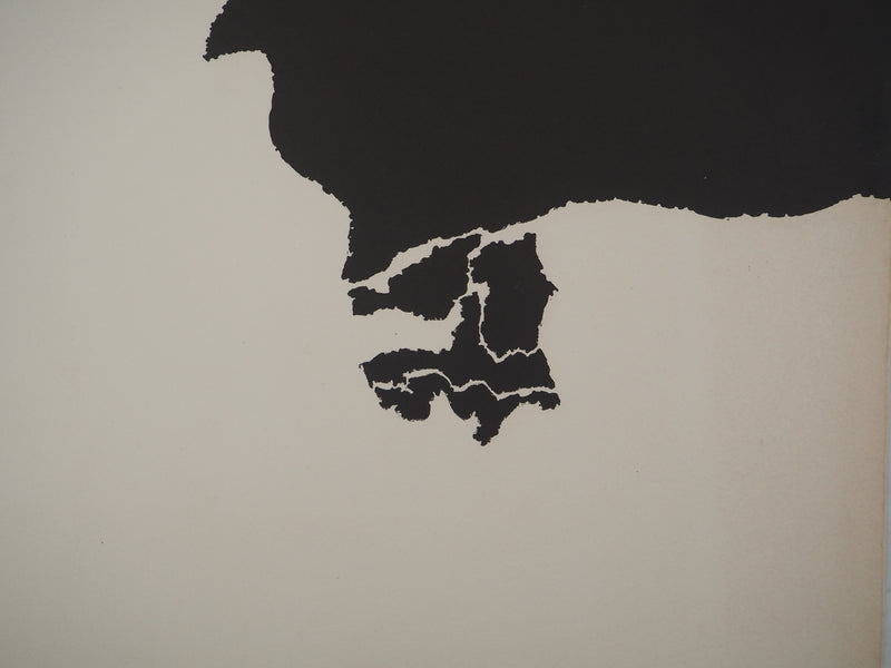 Léon GAUCHEREL: The sea, Original signed engraving