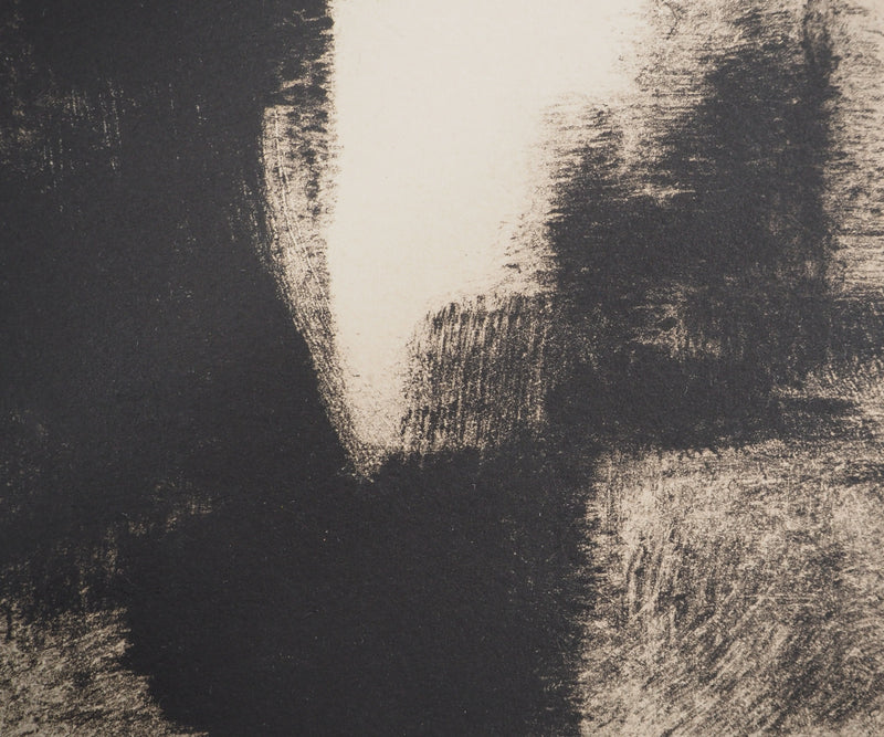 Nicolas CARREGA : Paysage flou, Lithographie originale signée