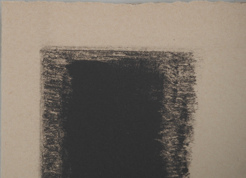 Nicolas CARREGA : Paysage flou, Lithographie originale signée