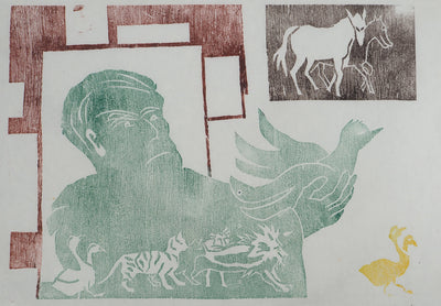 David LUTT : L'arche de Noé, Gravure originale signée