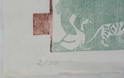 David LUTT : L'arche de Noé, Gravure originale signée