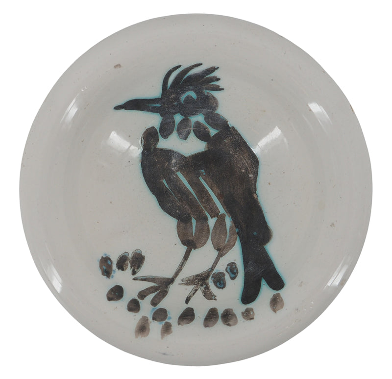 Pablo PICASSO: Bird with a crest, Original Madoura ceramic