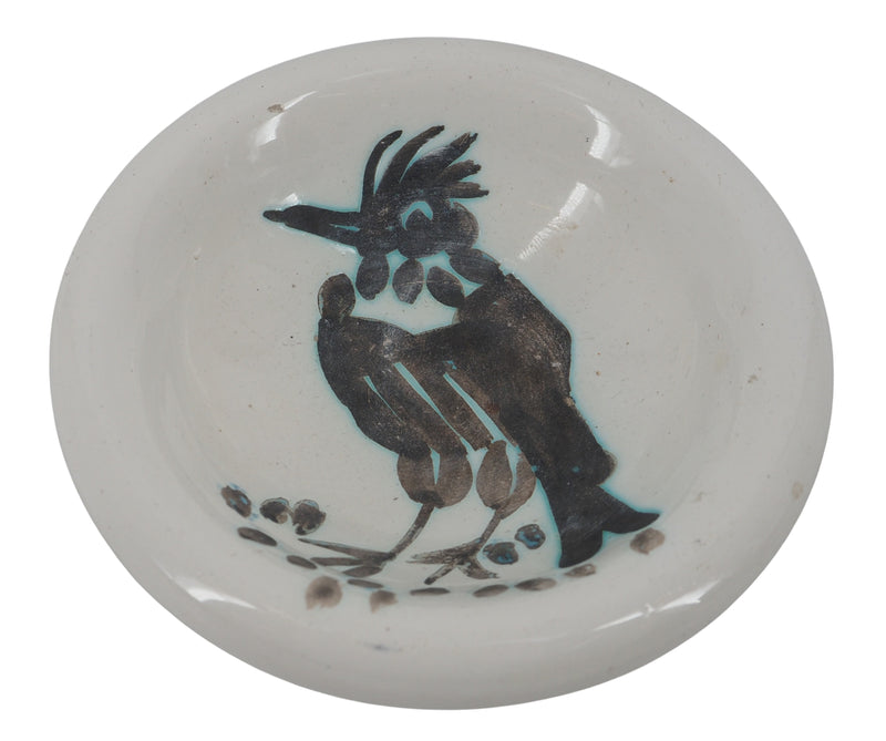 Pablo PICASSO: Bird with a crest, Original Madoura ceramic