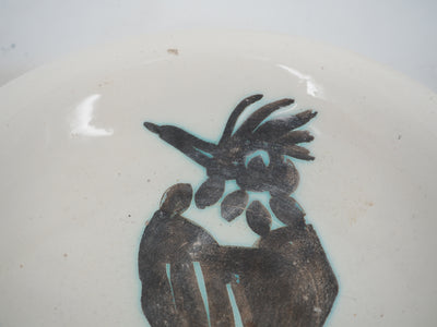 Pablo PICASSO: Bird with a crest, Original Madoura ceramic