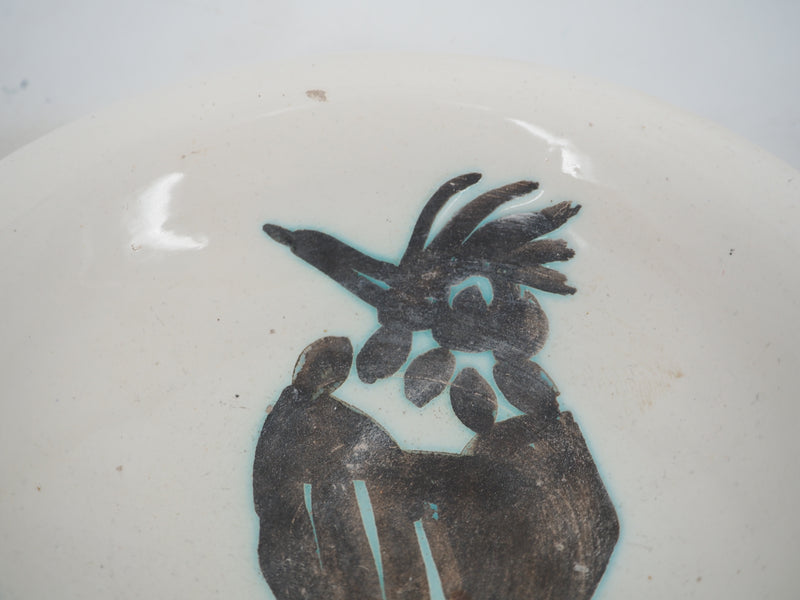 Pablo PICASSO: Bird with a crest, Original Madoura ceramic