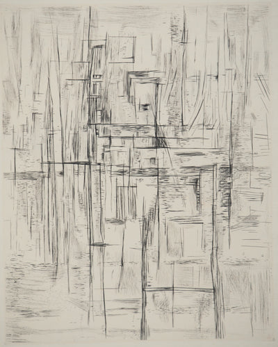 Maria Helena VIEIRA DA SILVA : La grille, Gravure originale