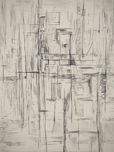 Maria Helena VIEIRA DA SILVA : La grille, Gravure originale