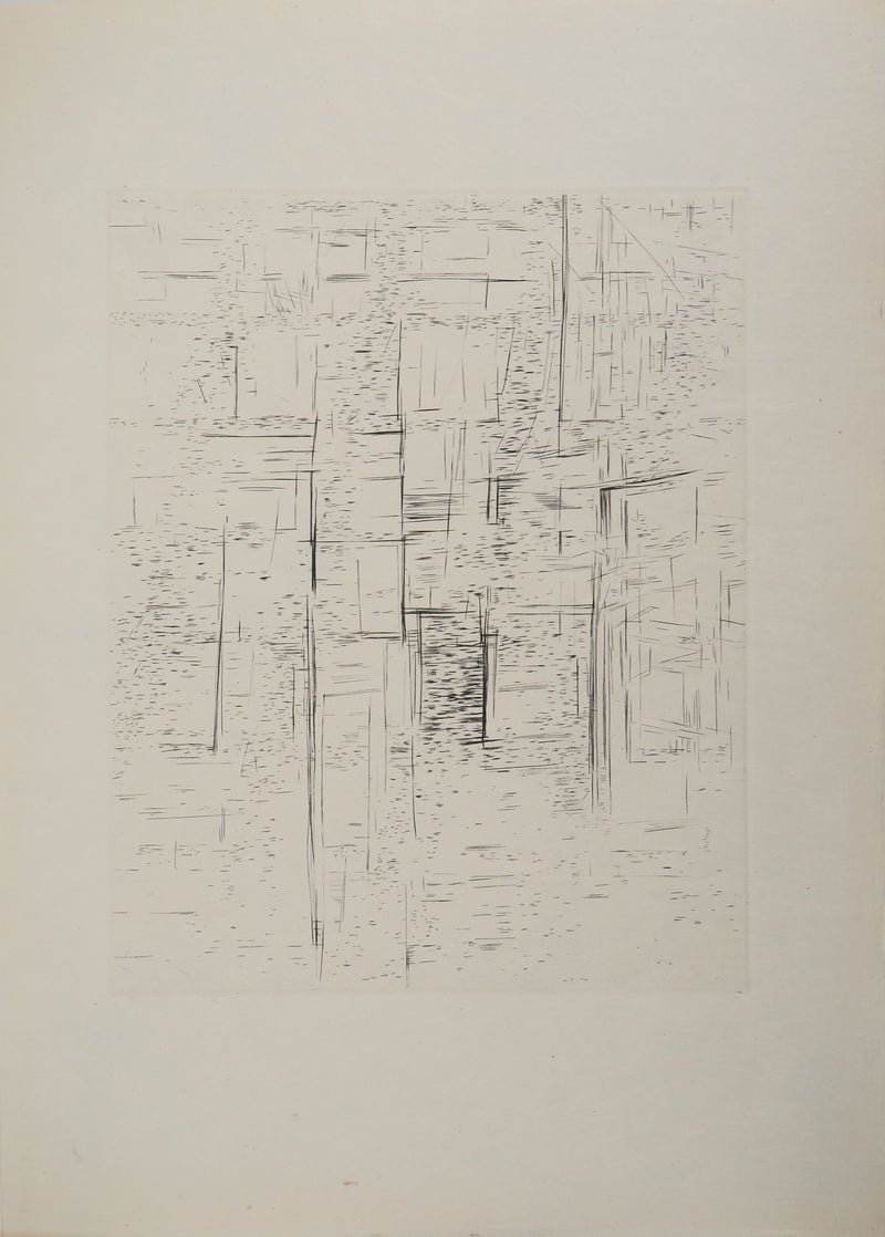 Maria Helena VIEIRA DA SILVA : Liberté géométrique, Gravure originale
