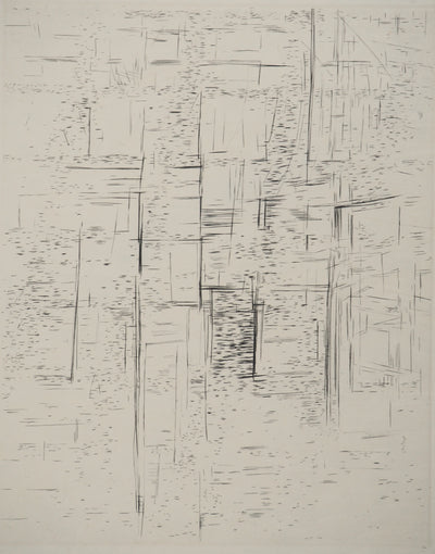 Maria Helena VIEIRA DA SILVA : Liberté géométrique, Gravure originale