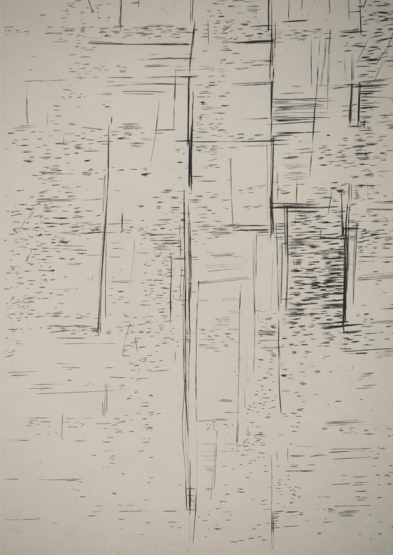 Maria Helena VIEIRA DA SILVA : Liberté géométrique, Gravure originale