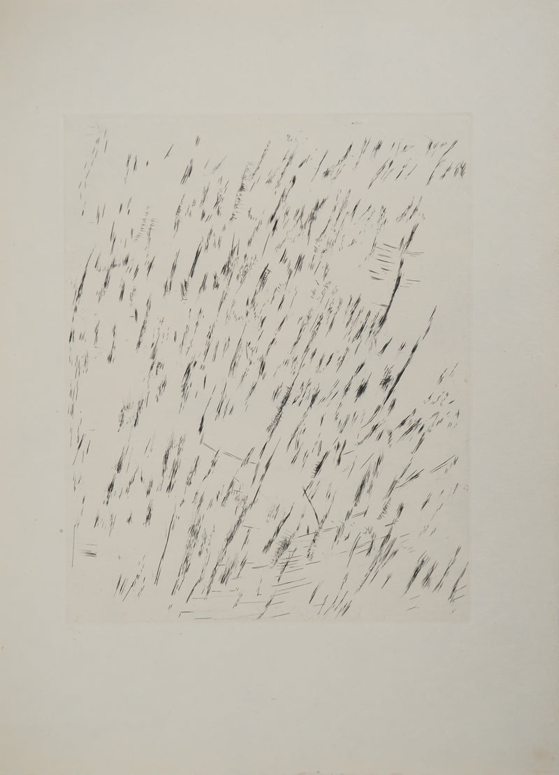 Maria Helena VIEIRA DA SILVA : Les vents des Pyrénées, Gravure originale