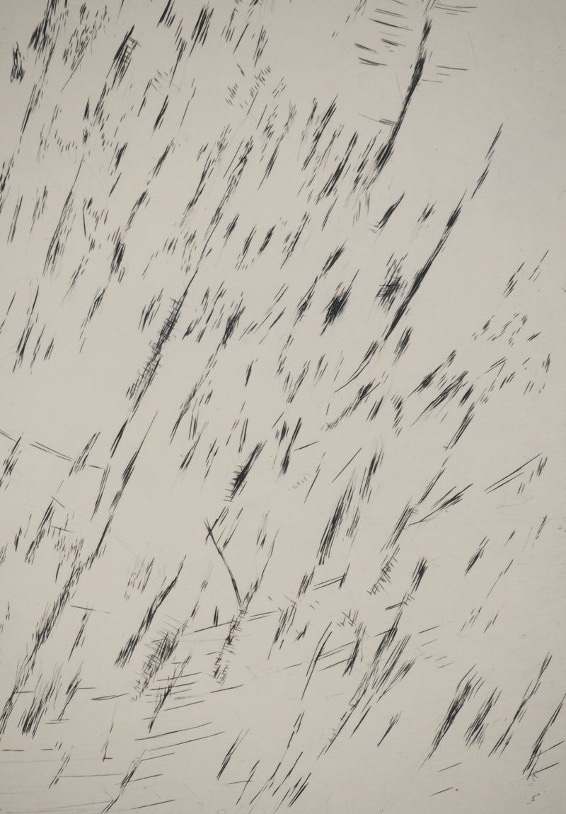 Maria Helena VIEIRA DA SILVA : Les vents des Pyrénées, Gravure originale