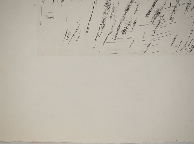 Maria Helena VIEIRA DA SILVA : Les vents des Pyrénées, Gravure originale