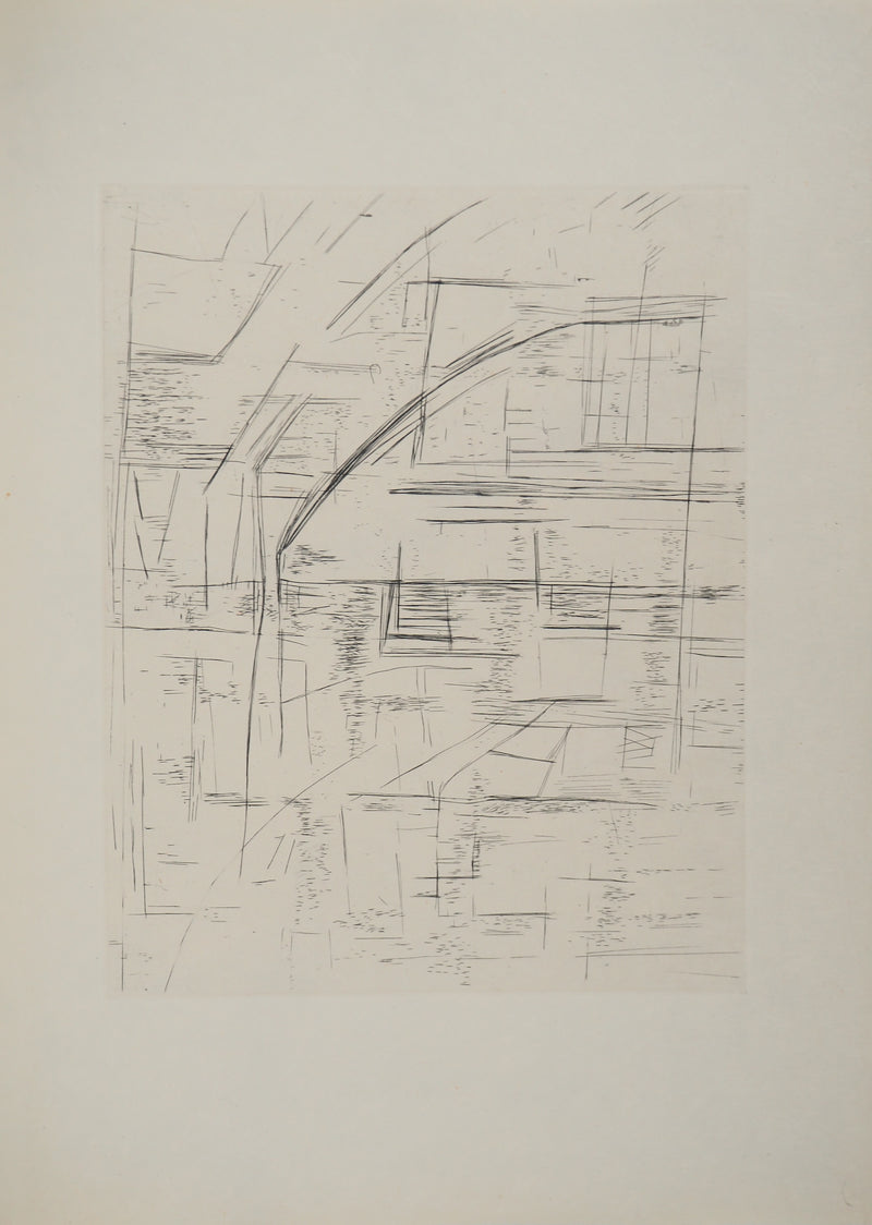 Maria Helena VIEIRA DA SILVA : Le carreau, Gravure originale