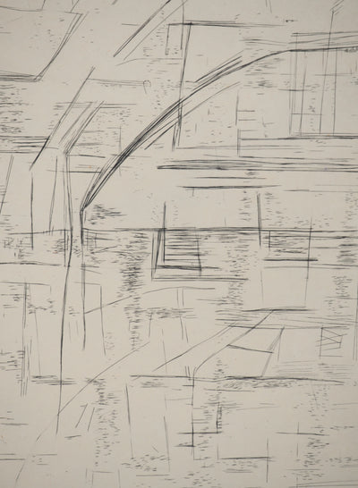 Maria Helena VIEIRA DA SILVA : Le carreau, Gravure originale