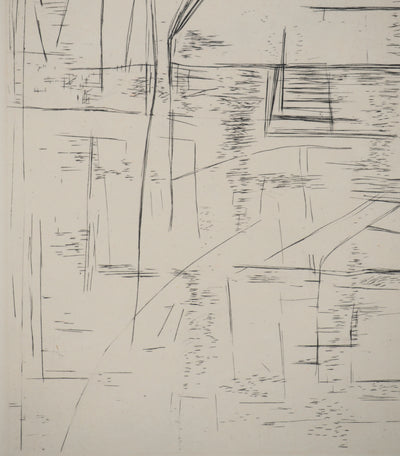 Maria Helena VIEIRA DA SILVA : Le carreau, Gravure originale