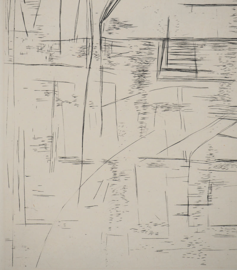 Maria Helena VIEIRA DA SILVA : Le carreau, Gravure originale