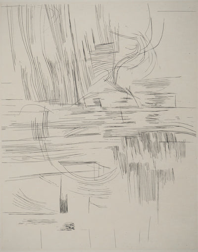 Maria Helena VIEIRA DA SILVA : L'étang géométrique, Gravure originale