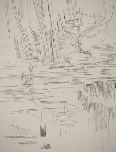 Maria Helena VIEIRA DA SILVA : L'étang géométrique, Gravure originale