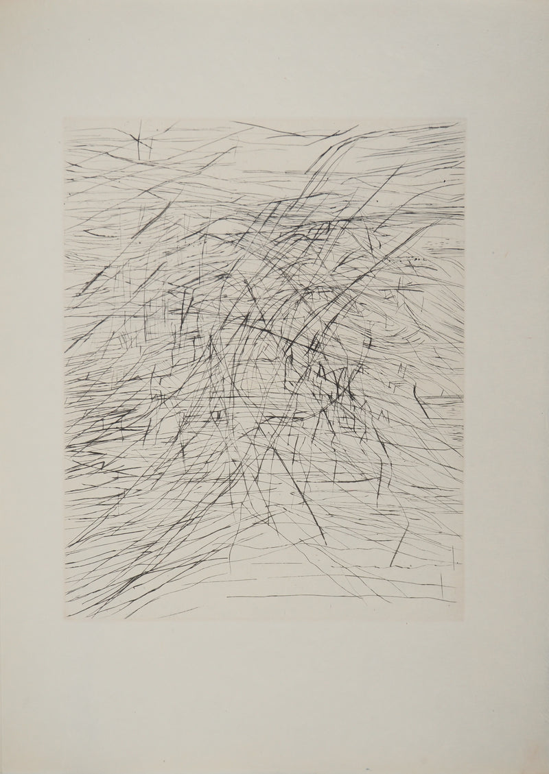 Maria Helena VIEIRA DA SILVA : La lumière dans la pénombre, Gravure originale