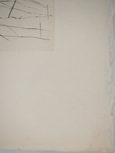 Maria Helena VIEIRA DA SILVA : La lumière dans la pénombre, Gravure originale