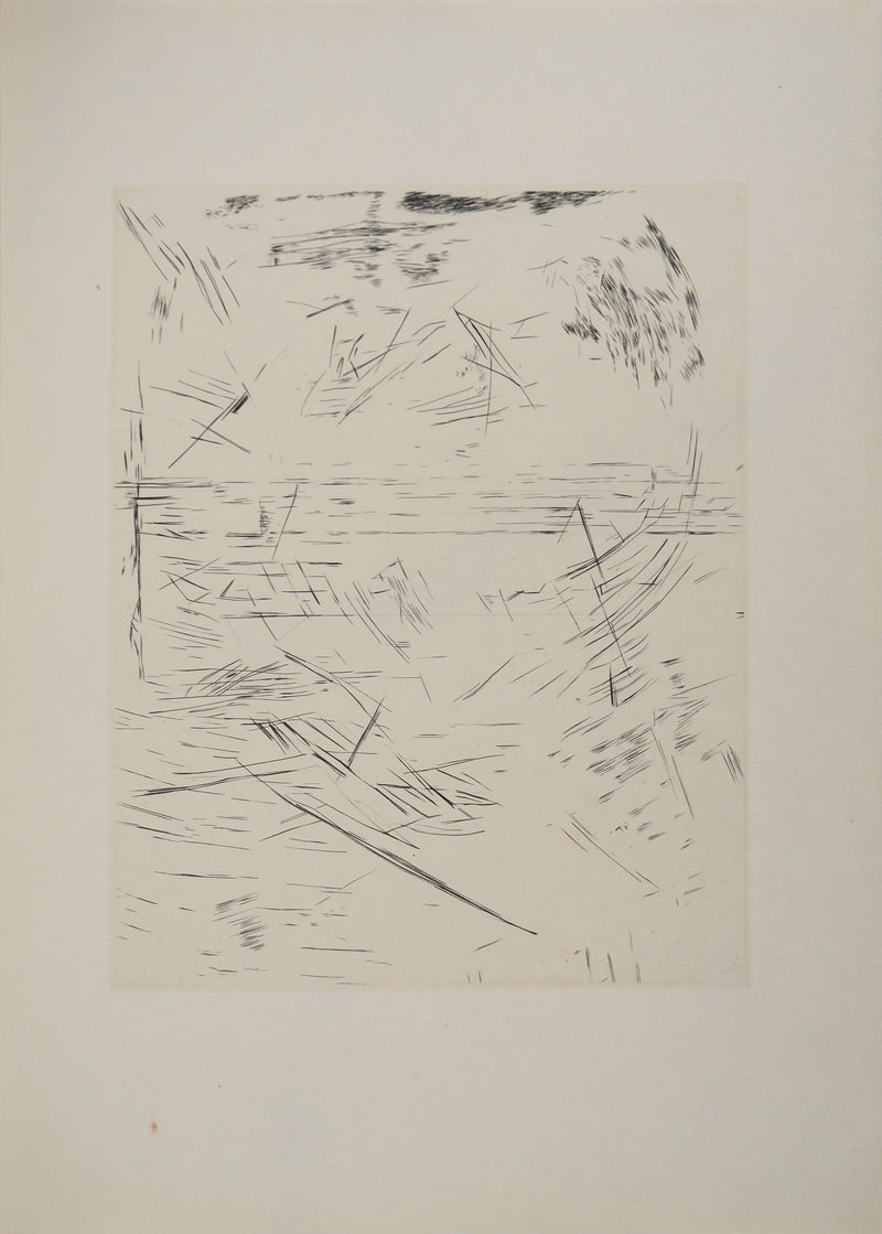 Maria Helena VIEIRA DA SILVA : Crayon du prisonnier, Gravure originale
