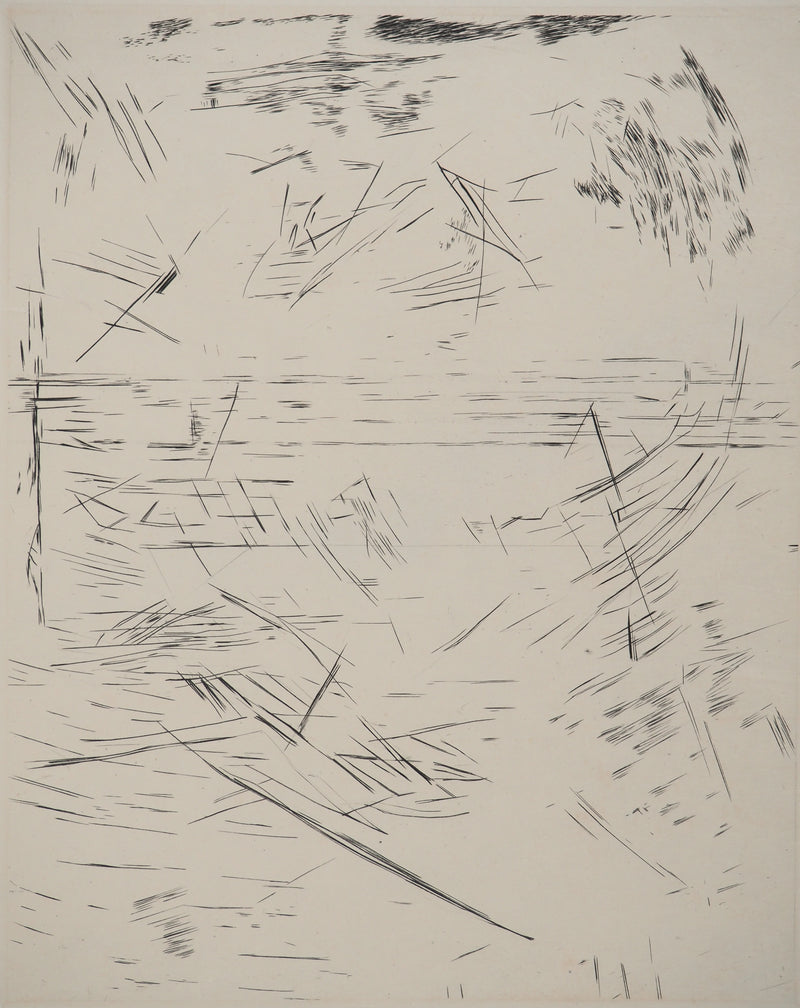 Maria Helena VIEIRA DA SILVA : Crayon du prisonnier, Gravure originale