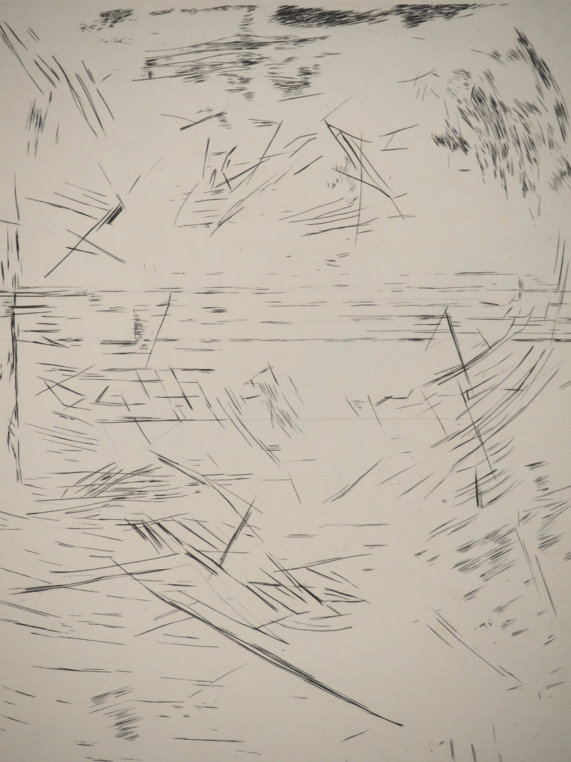 Maria Helena VIEIRA DA SILVA : Crayon du prisonnier, Gravure originale