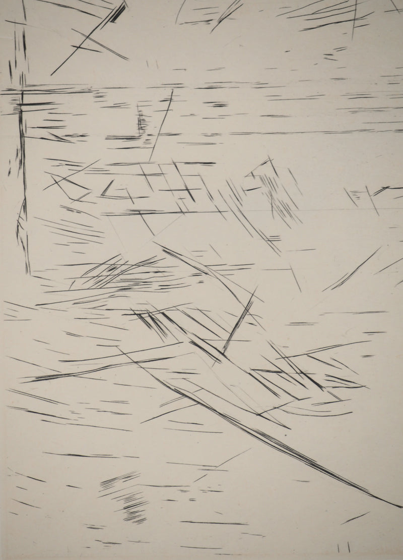 Maria Helena VIEIRA DA SILVA : Crayon du prisonnier, Gravure originale