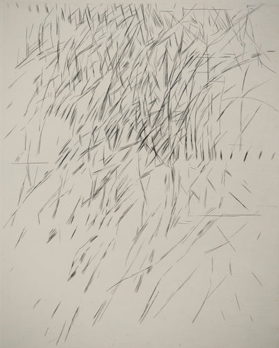 Maria Helena VIEIRA DA SILVA : Sur une nuit sans un ornement, Gravure originale