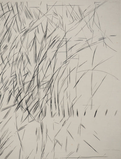 Maria Helena VIEIRA DA SILVA : Sur une nuit sans un ornement, Gravure originale