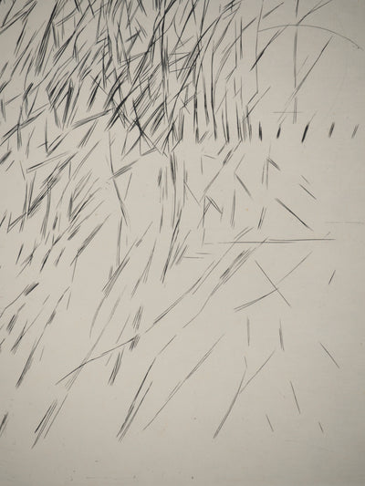 Maria Helena VIEIRA DA SILVA : Sur une nuit sans un ornement, Gravure originale