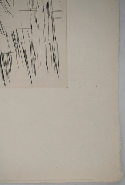 Maria Helena VIEIRA DA SILVA : Pluie nocturne, Gravure originale