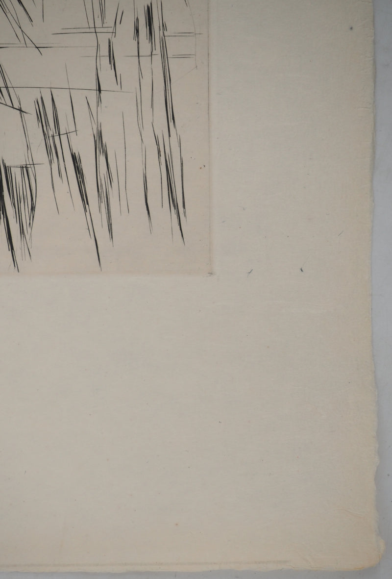 Maria Helena VIEIRA DA SILVA : Pluie nocturne, Gravure originale