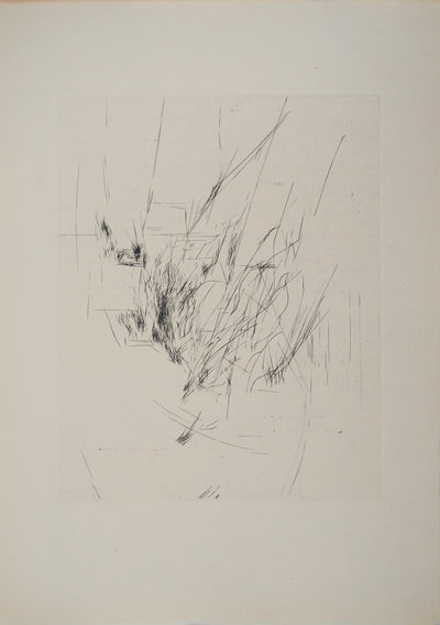 Maria Helena VIEIRA DA SILVA : Fuite parallèle, Gravure originale