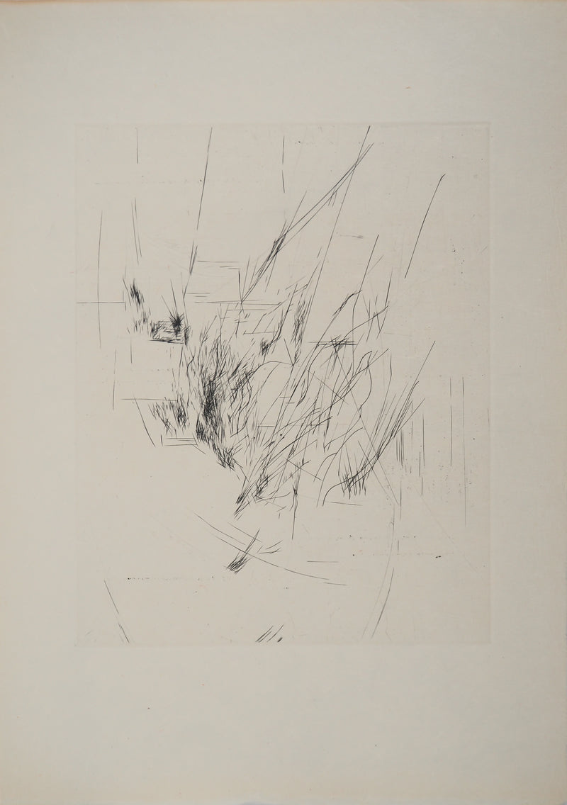 Maria Helena VIEIRA DA SILVA : Fuite parallèle, Gravure originale