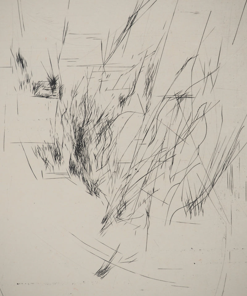 Maria Helena VIEIRA DA SILVA : Fuite parallèle, Gravure originale