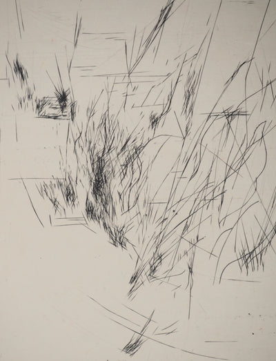 Maria Helena VIEIRA DA SILVA : Fuite parallèle, Gravure originale