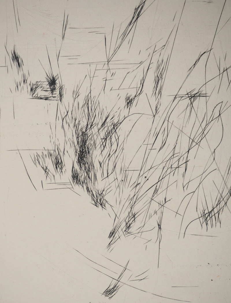 Maria Helena VIEIRA DA SILVA : Fuite parallèle, Gravure originale
