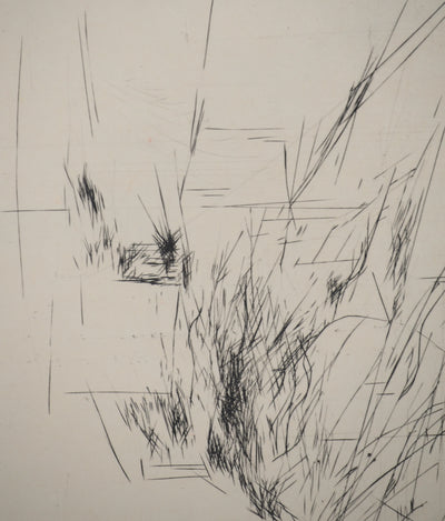 Maria Helena VIEIRA DA SILVA : Fuite parallèle, Gravure originale