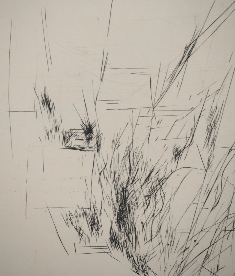 Maria Helena VIEIRA DA SILVA : Fuite parallèle, Gravure originale
