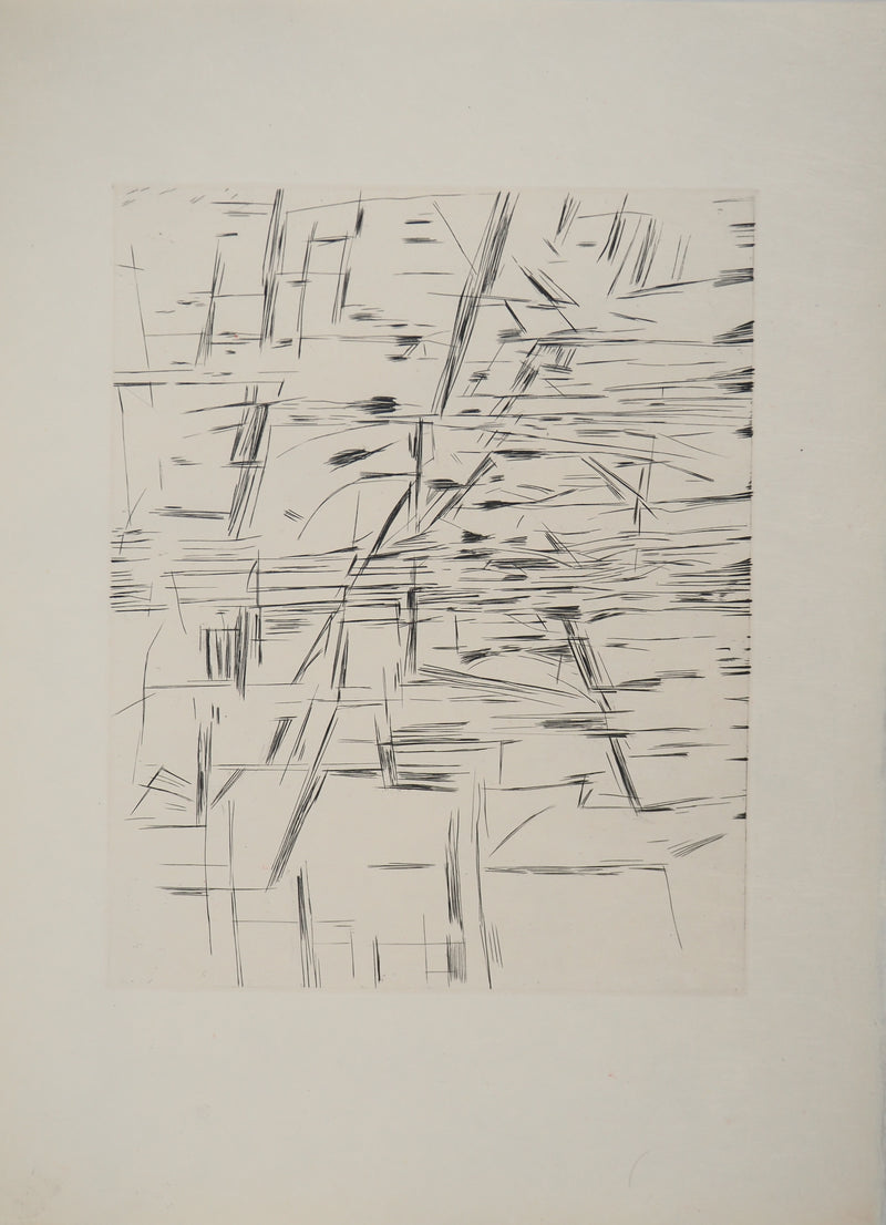 Maria Helena VIEIRA DA SILVA : Figures en tension, Gravure originale