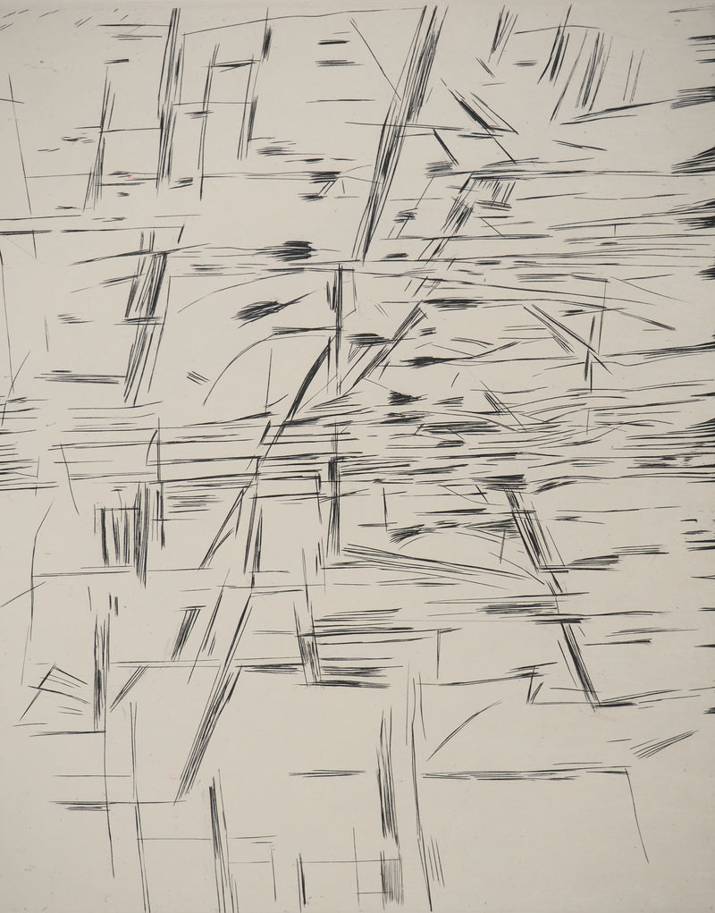 Maria Helena VIEIRA DA SILVA : Figures en tension, Gravure originale