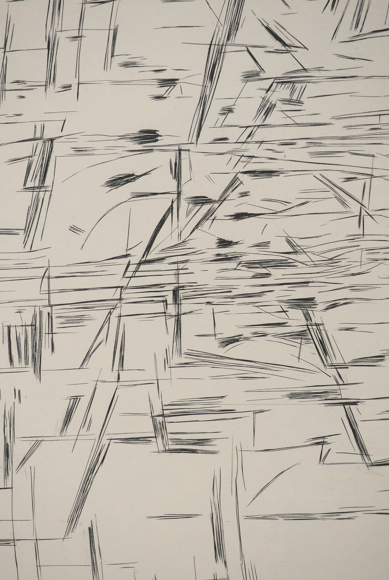Maria Helena VIEIRA DA SILVA : Figures en tension, Gravure originale
